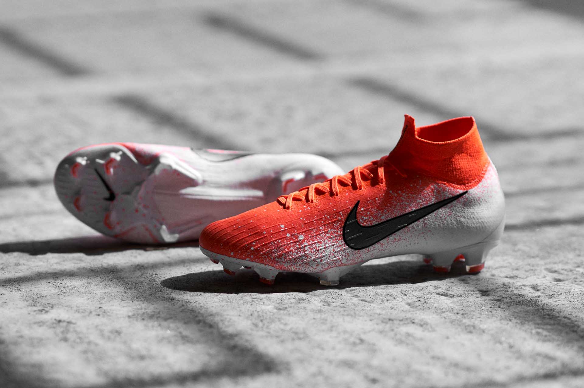 nike mercurial blauw oranje