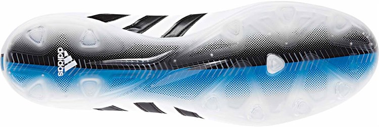 Onderkant Witte Adidas 11PRO Voetbalschoenen Zwart -wit -blauw