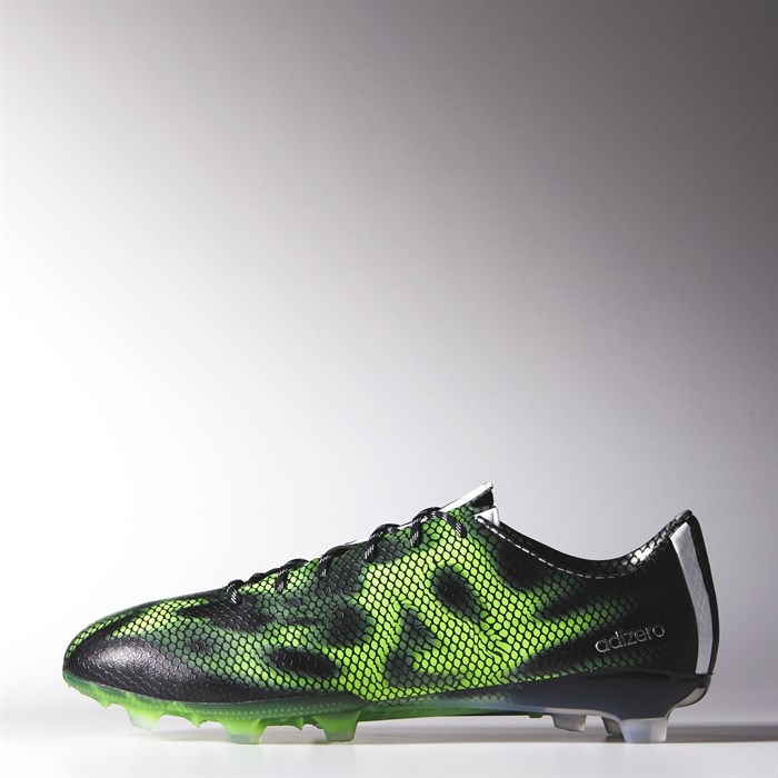 Zwarte Adidas F50 Voetbalschoenen Met Fel Groene Details