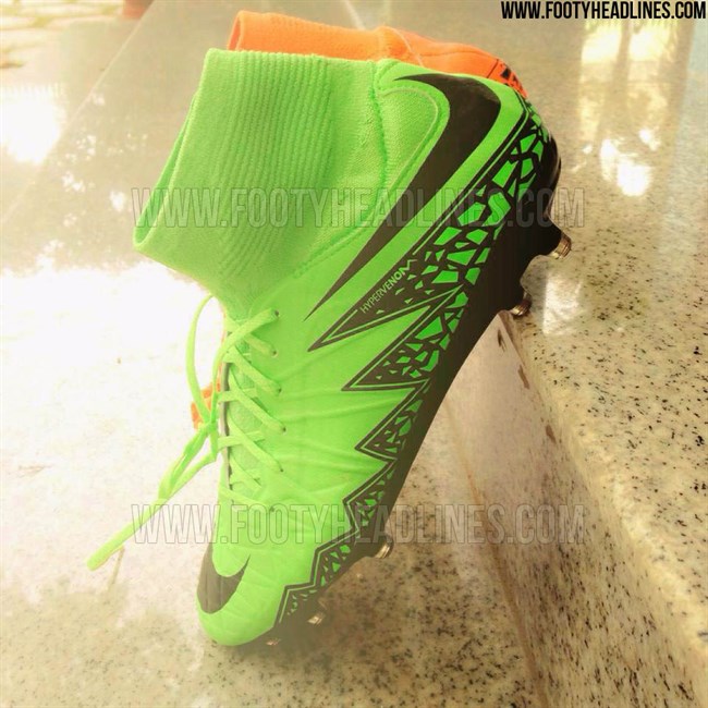 Fel Groene Nike Hypervenom Met Sok