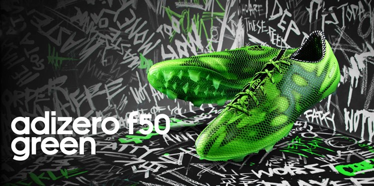 Fel Groene Adidas F50 Adizero Voetbalschoenen