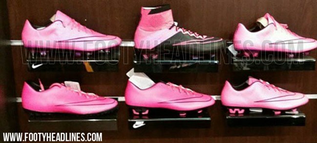 Nike Mercurial Superfly Leder Roze Zwart Voetbalschoenen 2015 3