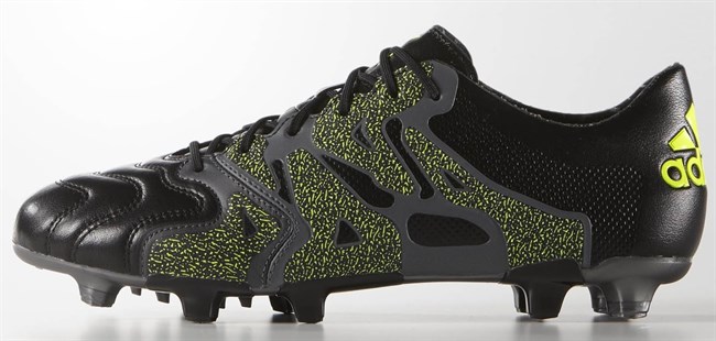 Zwarte Leren Adidas X15.1 Voetbalschoenen 2015