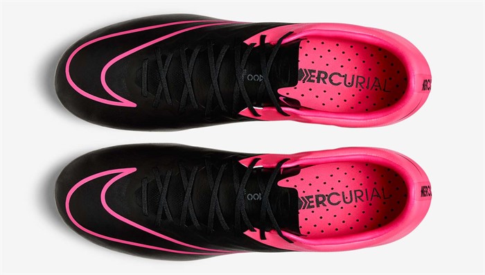 Nike -mercurial -vapor -x -schoenen -leer -zwart -roze