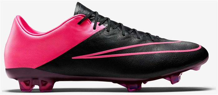 Mercurial -vapor -x -schoenen -zwart -roze -leer