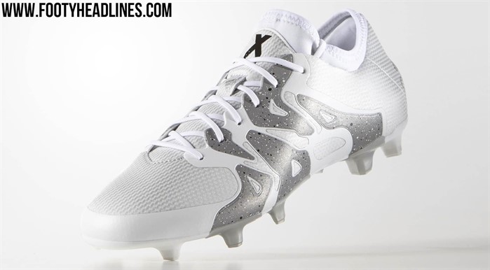 Witte Adidas X15.1 Voetbalschoenen