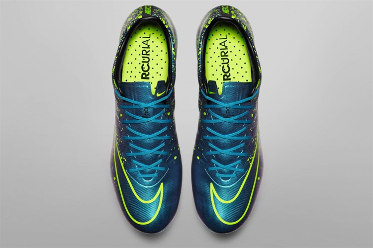 Nike -Mercurial -Electro -Flare -schoenen -paars -blauw -geel