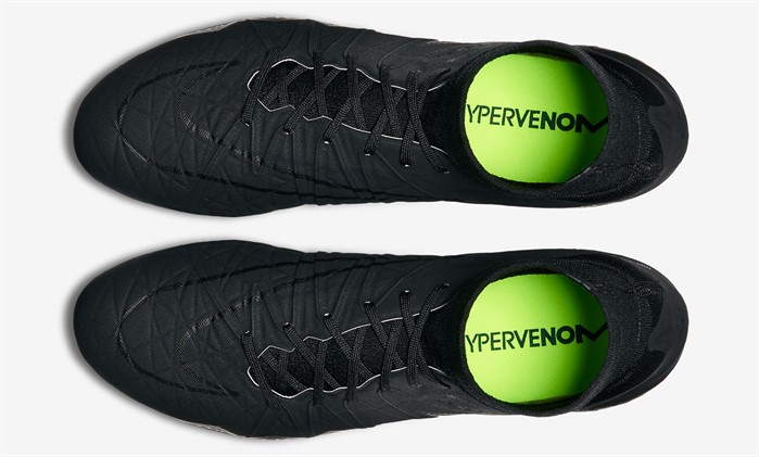 Zwarte Nike Hypervenom Phantom II Voetbalschoenen 3