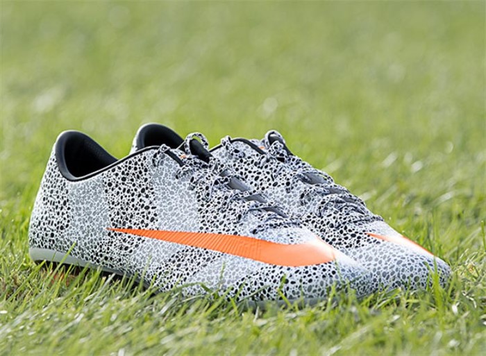 Wit -zwarte Nike Mercurial Vapor CR Safari Voetbalschoenen 2010