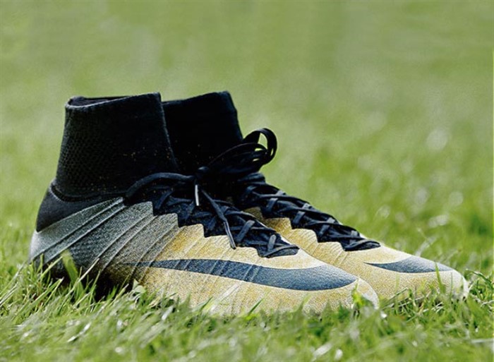 Zwart -Gouden Nike Mercurial Superfly Voetbalschoenen 2014