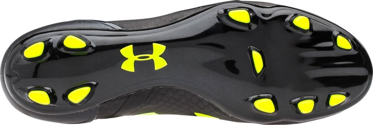 Onderkant -zwart -gele -under -armour -speedform -schoenen