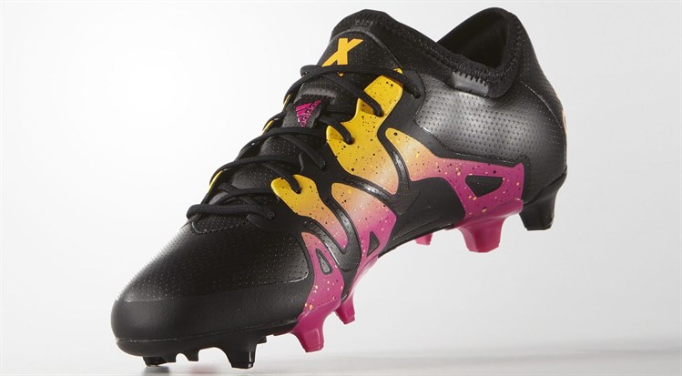 Zwart -roze -gele -adidas -x -voetbalschoenen