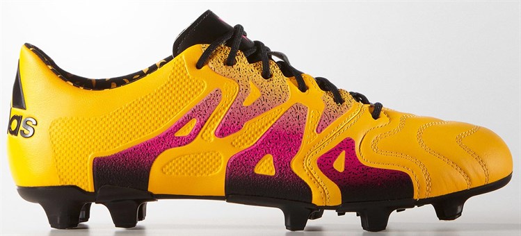 Goud -roze -adidas -x -voetbalschoenen -leer