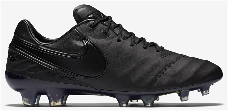 Volledig Zwarte Nike Tiempo Legend V 6 Voetbalschoenen