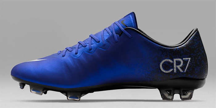 Blauwe Nike Mercurial Vapor X CR7 Voetbalschoenen 3