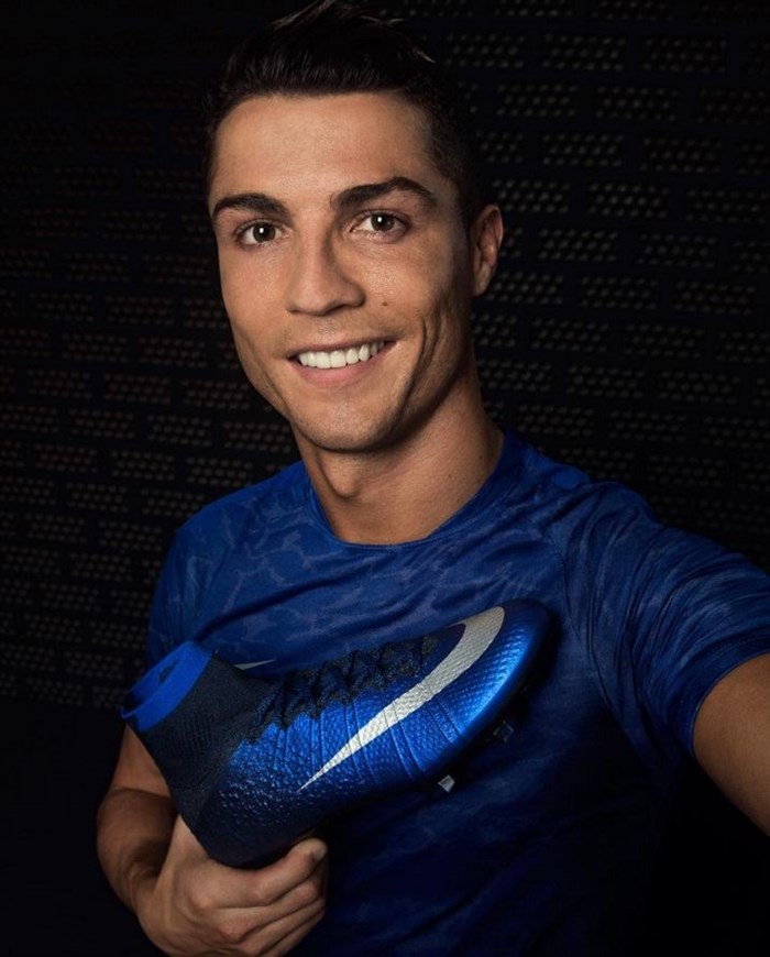 Blauwe Nike Mercurial Superfly CR7 Voetbalschoenen