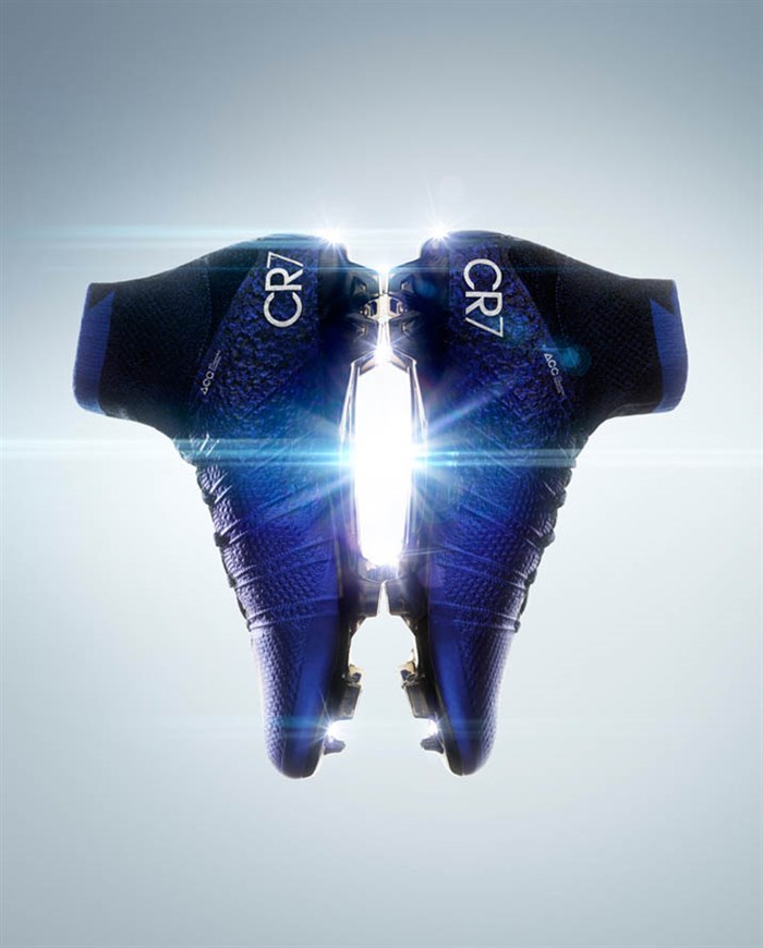 Blauwe Nike Mercurial Superfly CR7 Voetbalschoenen 2