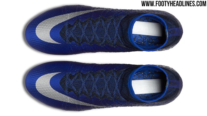 Blauwe Nike Mercurial Superfly CR7 Voetbalschoenen 3