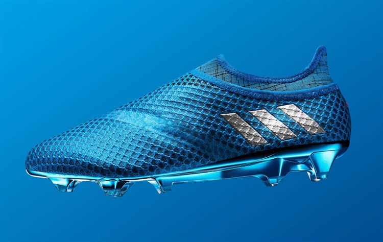 Blauwe Adidas Messi 16Plus Pure Agility Voetbalschoenen