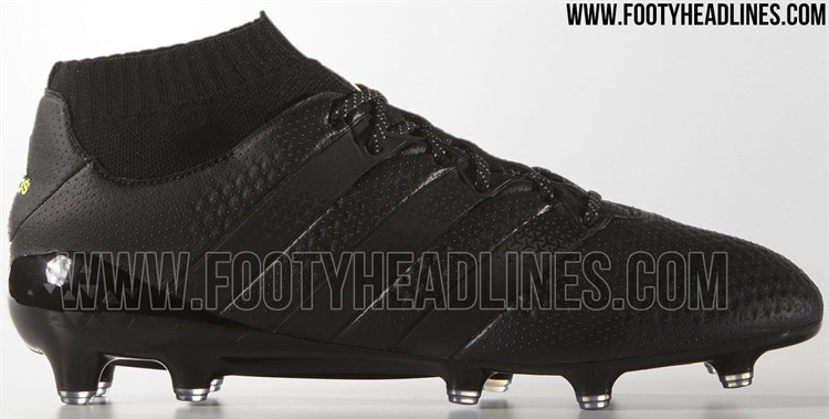 Zwarte Adidas Ace 16+ Primeknit Dark Space Voetbalschoenen