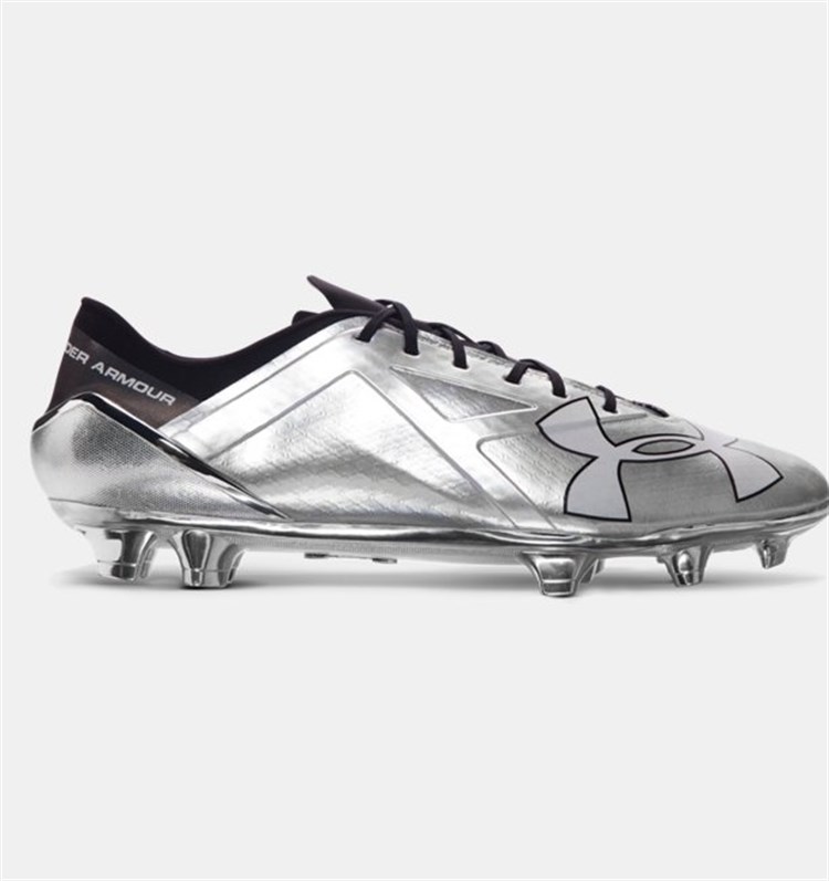 Metallic Silver Under Armour Spotlight Voetbalschoenen