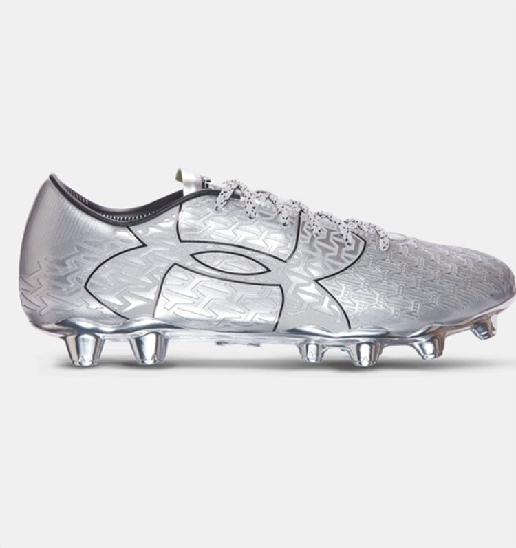 Metallic Silver Under Armour Clutchfit Voetbalschoenen