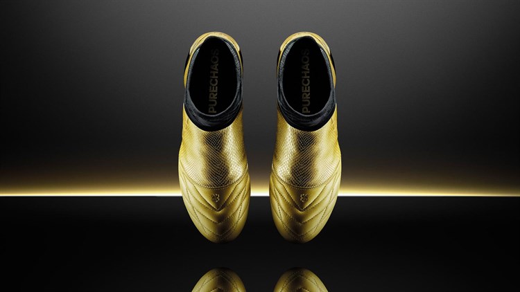 Adidas -space -craft -x -pure -chaos -voetbalschoenen -goud