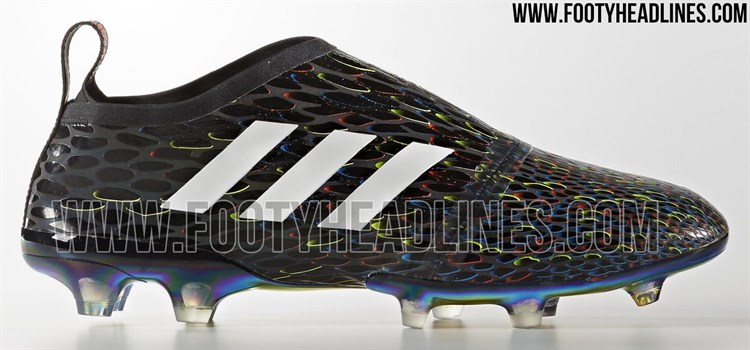 Zwarte -iriserende -adidas -glitch -voetbalschoenen