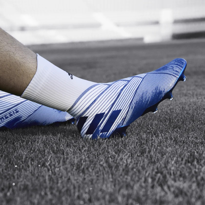 Op de een of andere manier persoon Terughoudendheid Blauw/witte adidas Nemeziz voetbalschoenen Mutator pack - Voetbal-schoenen .eu