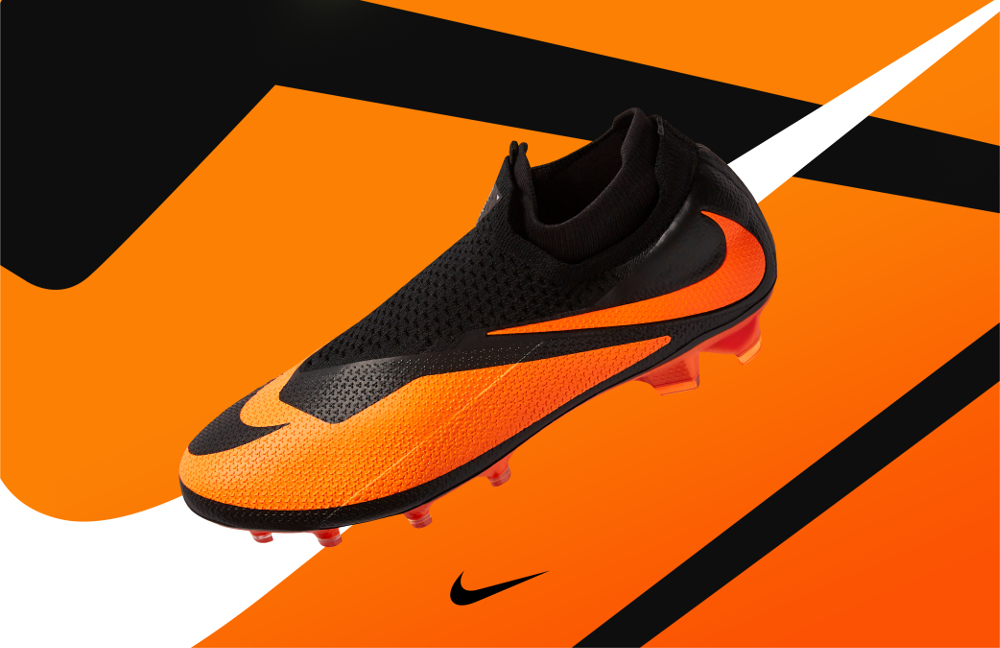 Nike Phantom VSN voetbalschoenen - Oranje/Zwart