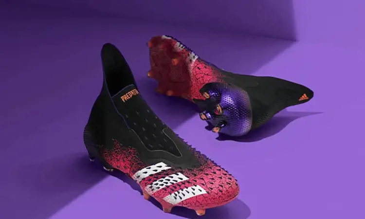 Zwart/roze/paarse adidas Predator Freak voetbalschoenen