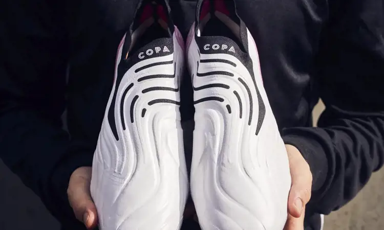 Wit/zwart/roze adidas COPA Sense voetbalschoenen