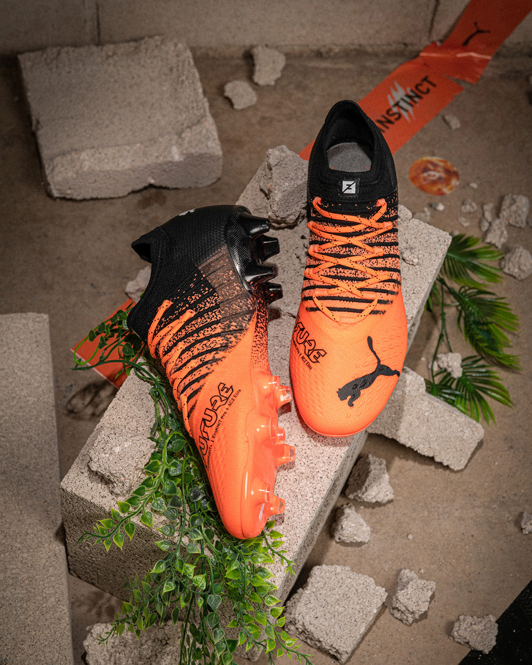 Oranje/Zwarte Puma Future Z voetbalschoenen