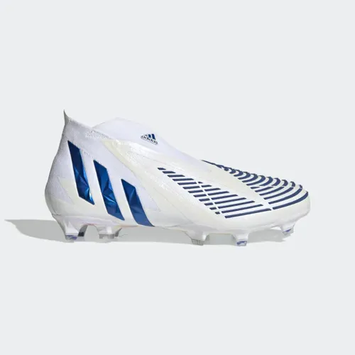 adidas Predator Edge +  voetbalschoenen (met enkelsok) - Wit/Blauw