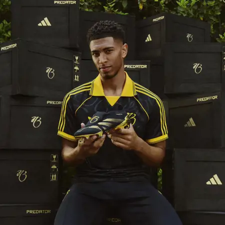 adidas lanceert zwart/gouden adidas Predator voetbalschoenen voor Bellingham!