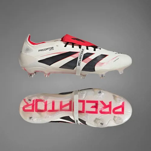 adidas Predator voetbalschoenen met tong Goal Hunter pack - Off White/Zwart/Rood