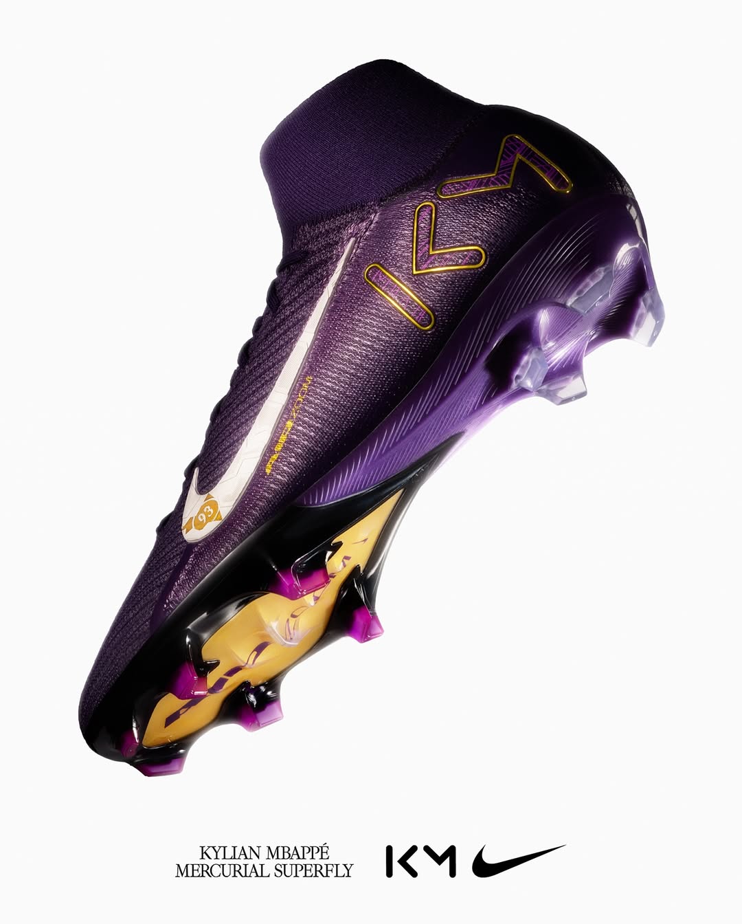 Paarse Nike Mercurial Superfly voetbalschoenen Mbappé eerbetoon aan eerdere schoenen