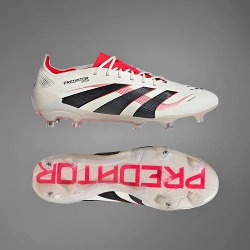 adidas Predator voetbalschoenen met veters Goal Hunter pack - Off White/Zwart/Rood