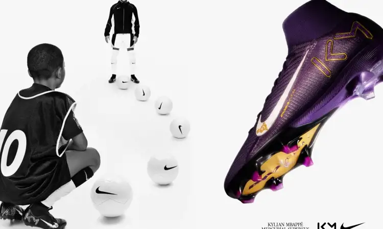Paarse Nike Mercurial Superfly voetbalschoenen Mbappé eerbetoon aan eerdere schoenen