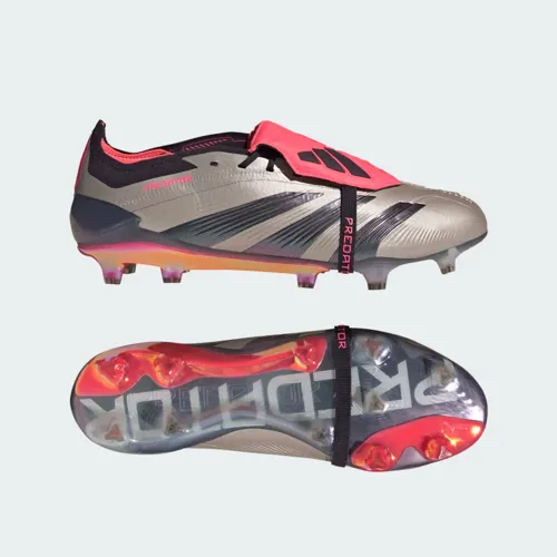 adidas Predator voetbalschoenen met tong Vivid Horizon pack - Zilver/Grijs/Rood