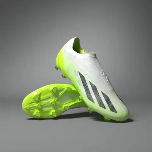 adidas X voetbalschoenen zonder veters Crazyrush pack - Wit/Zwart/Fel groen